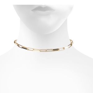 Lisa Freede Gold Link Choker Necklace New W/ Tags